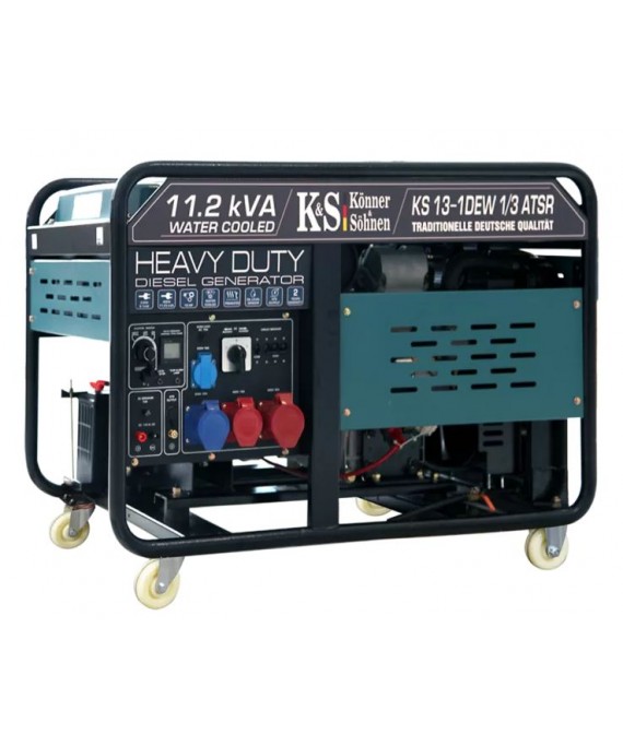 Генератор дизельний Konner & Sohnen KS 13-1DEW 1/3 ATSR (рідинне охолодження)
