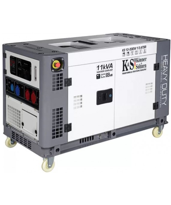 Генератор дизельний Konner & Sohnen KS 13-2DEW 1/3 ATSR (рідинне охолодження)