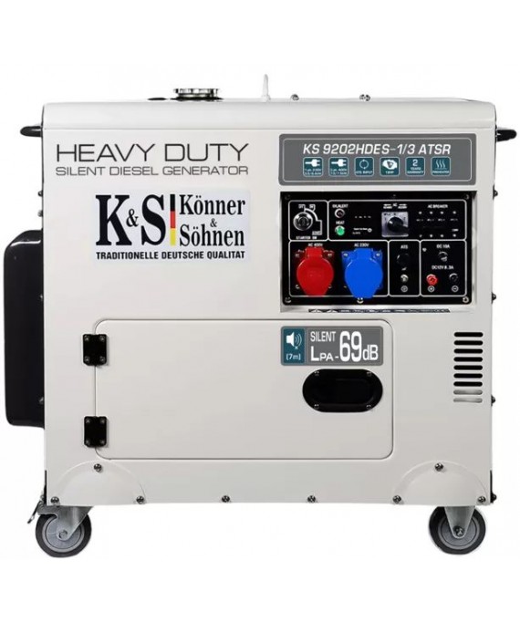 Генератор дизельний Konner & Sohnen KS 9202HDES-1/3 atsR (EURO II)
