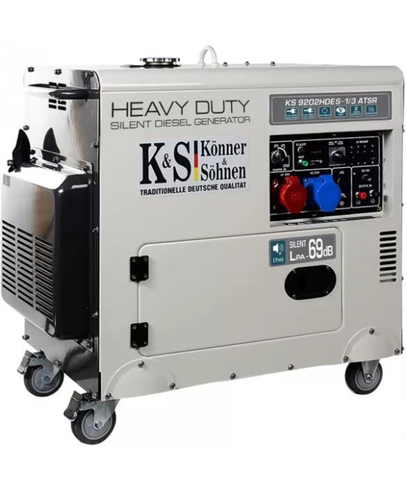 Генератор дизельний Konner & Sohnen KS 9202HDES-1/3 atsR (EURO II)